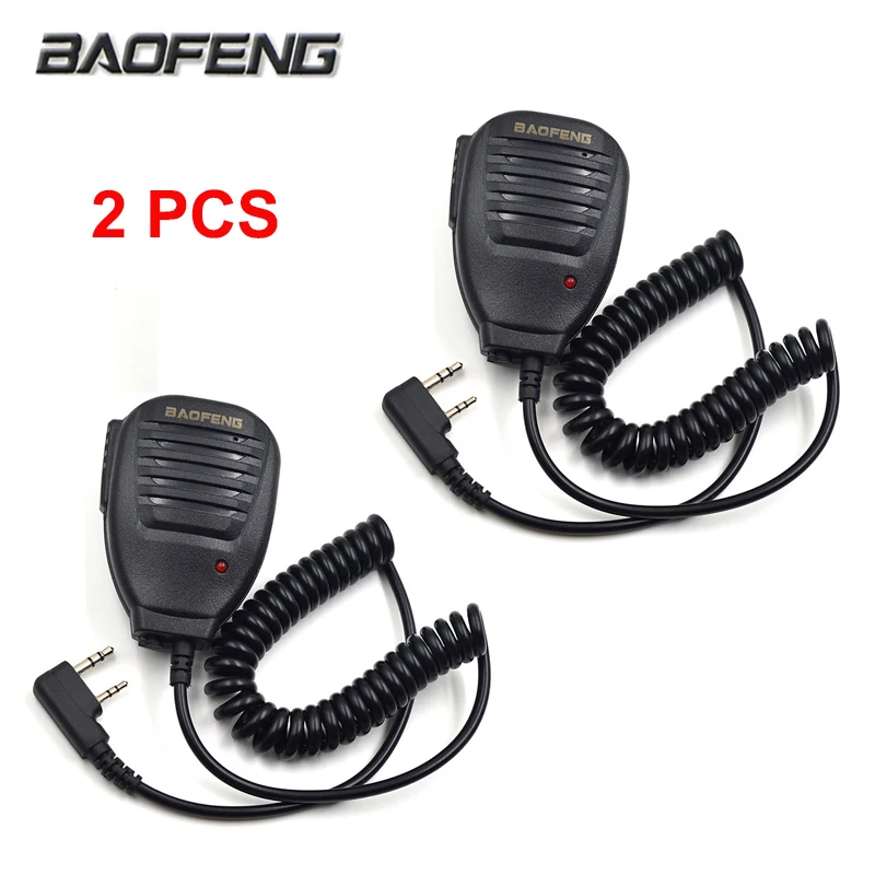 

2 PCS Baofeng Original Baofeng Radio Speaker baofeng Mic Microphone PTT for Portable Walkie Talkie UV-5R BF-888S BF-UV82