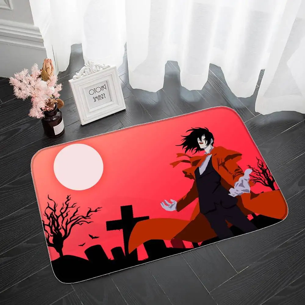 Hellsing Alucard الكلمة حصيرة مدخل ممسحة حمام الحصير سجادة ضد الإنزلاق السجاد مدخل المنزل مخصص المطبخ القدم حصيرة لطيف