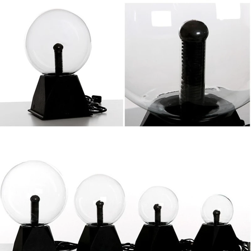 

Освещение для украшения рождественской вечеринки Звукоуправляемый волшебный плазменный шар Светодиодный ночник Атмосферный сенсорный стеклянный плазменный светильник