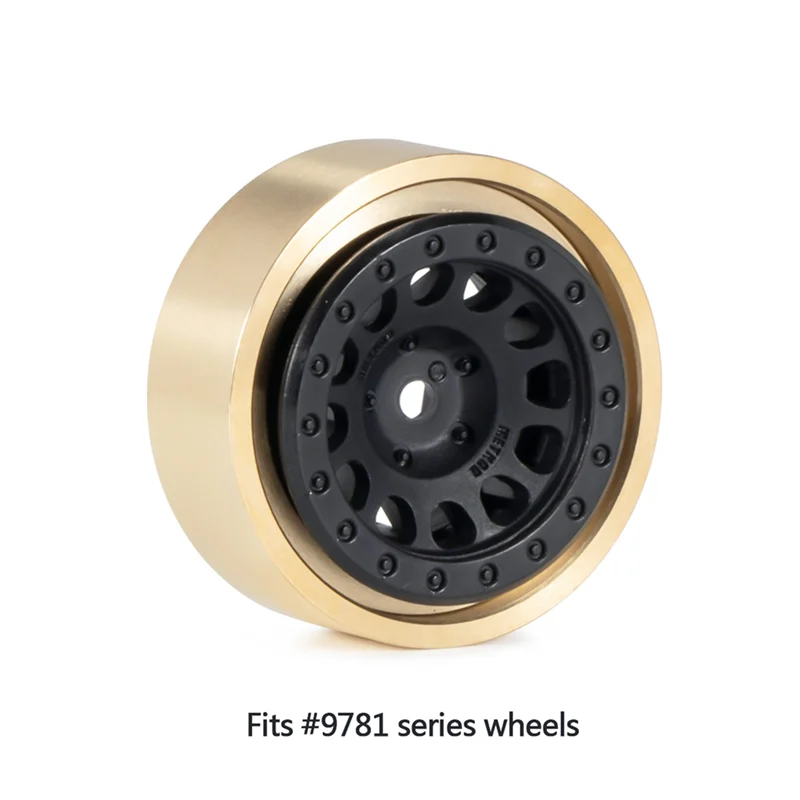 B50B-4 Elementy Beadlock Obręcz Koła Wewnętrzny Obciążnik Pierścień Zaciskowy 9780 140G Mosiężne Akcesoria RC Do TRX4M 1/18 RC Crawler Car Upgrade