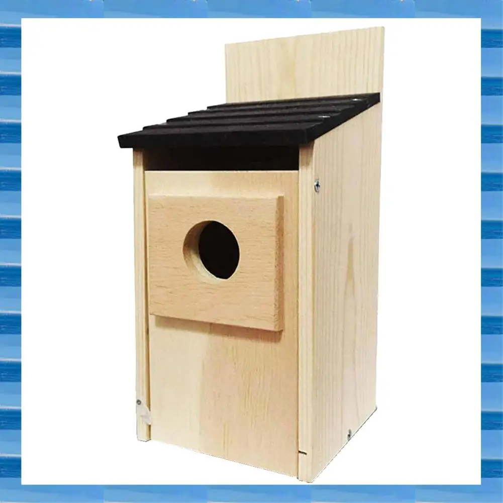 

AT53 Bird Breeding Box Bird Nest Wooden Incubator Wooden Living Warm Outdoor Wooden House Wooden Box