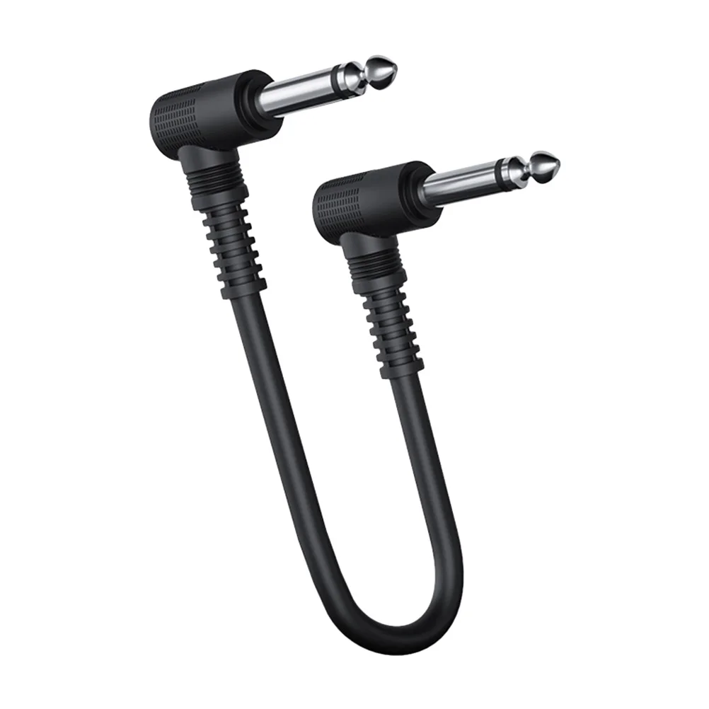 

Electric Guitar Cable 20 CM Instrument Accessories Effect Pedal Cords Heavy Duty Connectors Double Shielded Clarity Bass