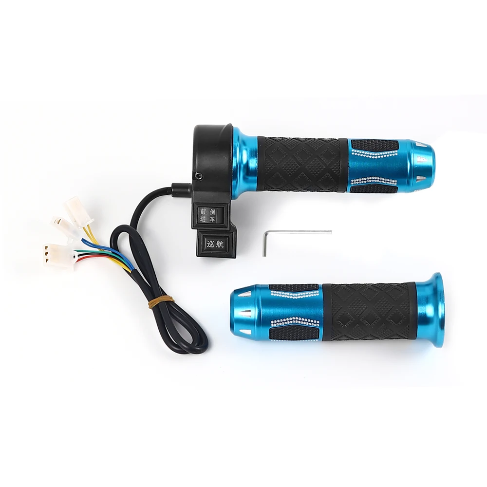 E-Bike/Electric Scooter Aluminum Alloy Accelerator Grip Twist Throttle Handle High Medium Low Speed /Forward Reverse Parts
