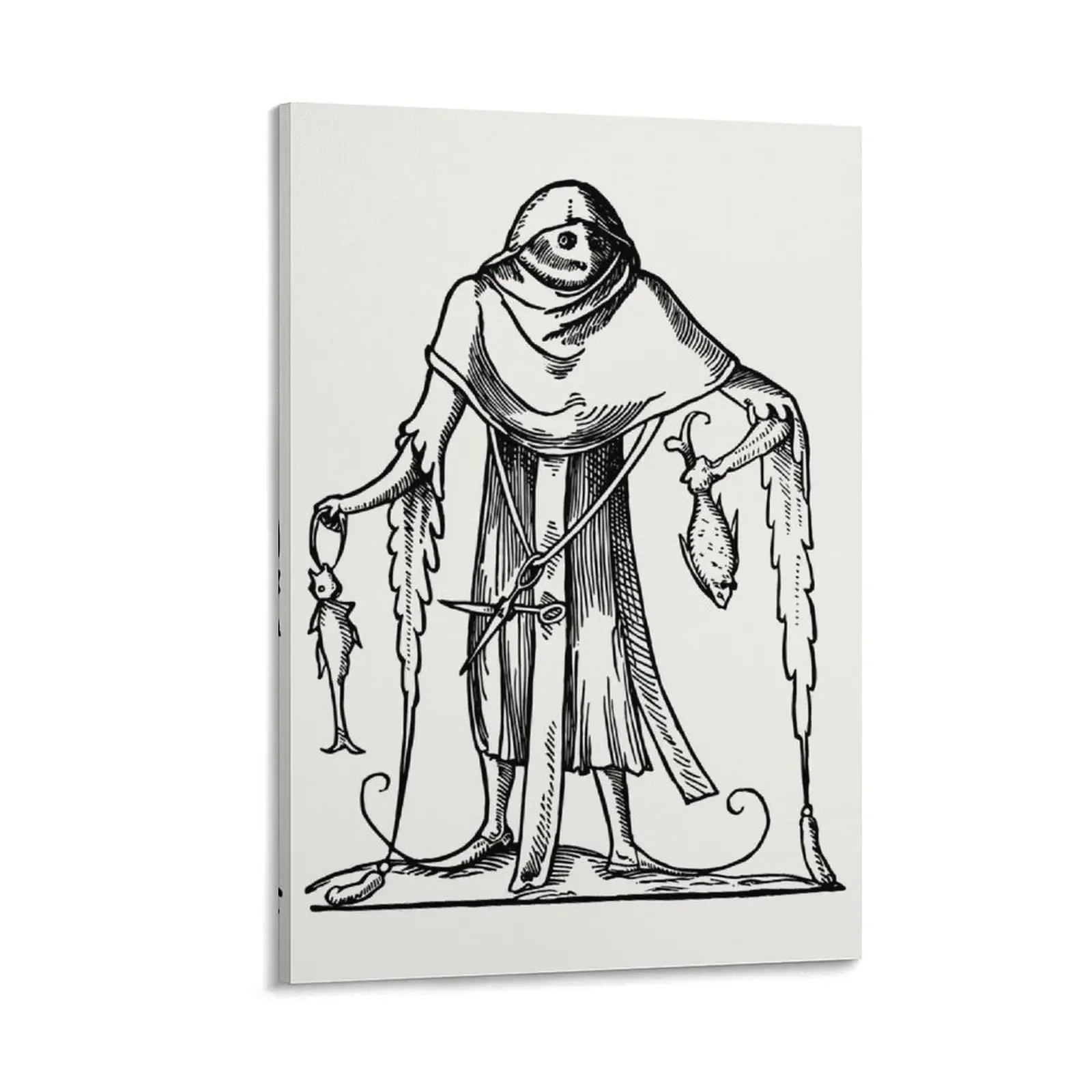 

Grotesque #56 The Drolatic Dreams of Pantagruel (1565) Canvas Painting decor Paintings Home decoration anime room decor