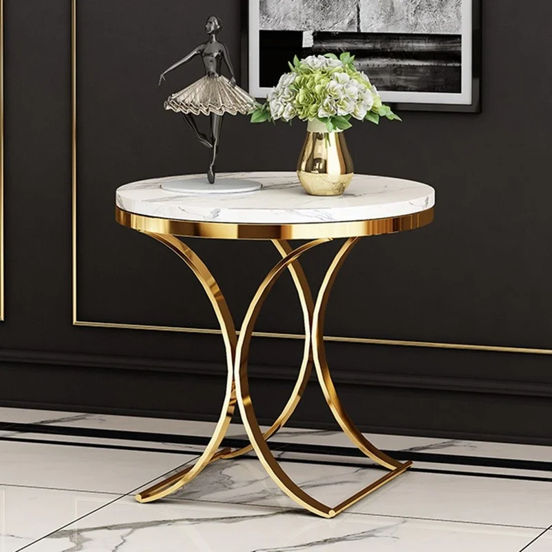 

Nordic Wrought Iron Hallway Round Side Table for Dormitory Small Apartment Coffee Table Creative Living Room Sofa Corner Tables