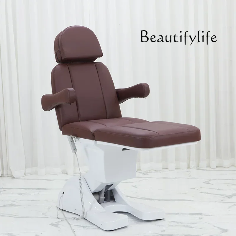 

salon furniture Multifunctional electric beauty bed, special tattoo embroidery bed for beauty salons, lifting tattoo massage phy
