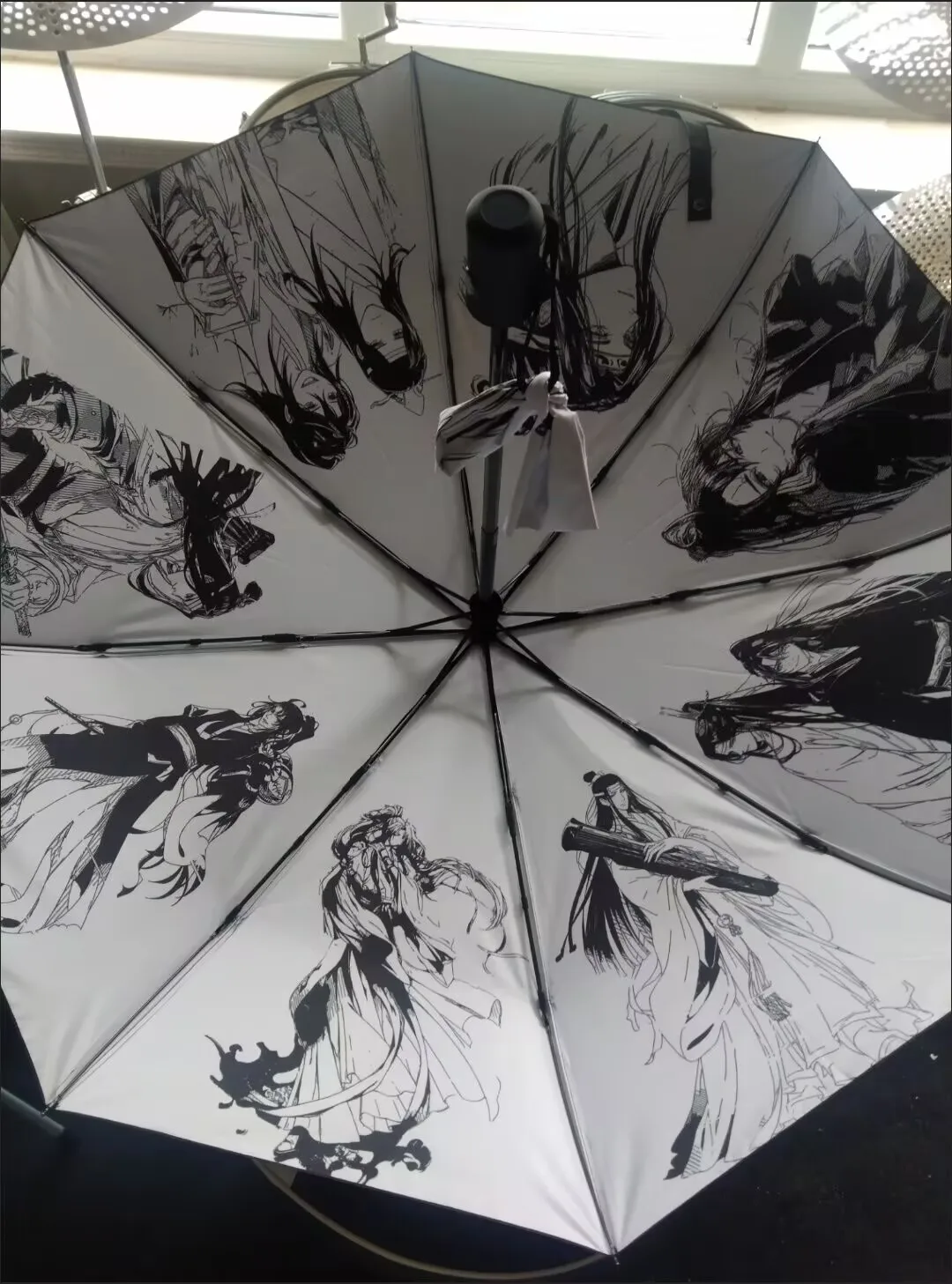 سيد المسار الشيطاني "مظلة محيطية "وي ووشيان وانغ جي" مظلة الألم مظلة حماية أوتوماتيكية من الأشعة فوق البنفسجية هدية عيد ميلاد