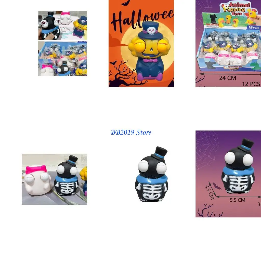 

Новинка Q0KB Cartoon Cartoon Hand Squeeze игрушечный скелет для выпуска давления студента