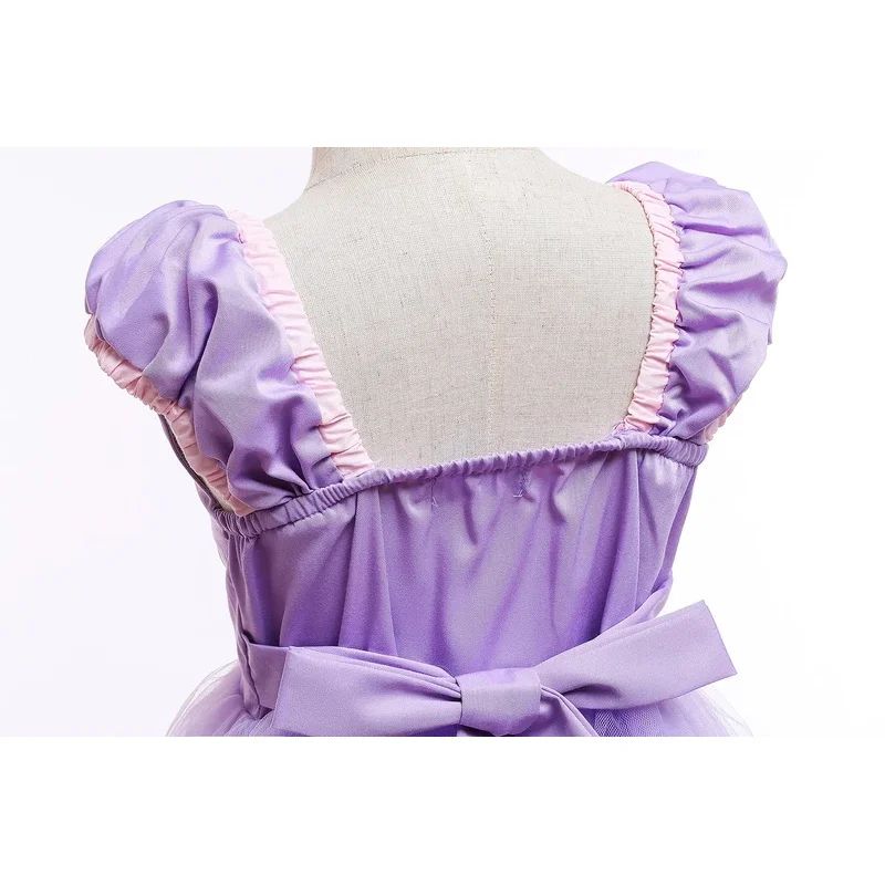 RT01 فستان رابونزيل للفتيات مهرجان كرنفال ملابس فيلم سنو وايت تأثيري الأميرة زي الأطفال حفلة عيد ميلاد Fr * JK2