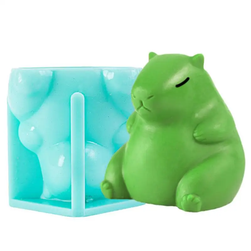 3D Capybara Ice Cream Mold Multi Purpose Capybara Mousse Cake Silicone Mold Whimsy Baking Wonderland Capybara Mold For Cake ice