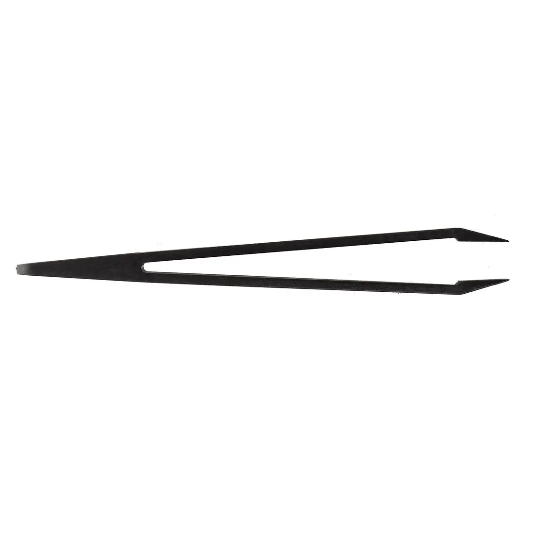 Manual Tool Black Plastic Flat Tip Anti-static Tweezers