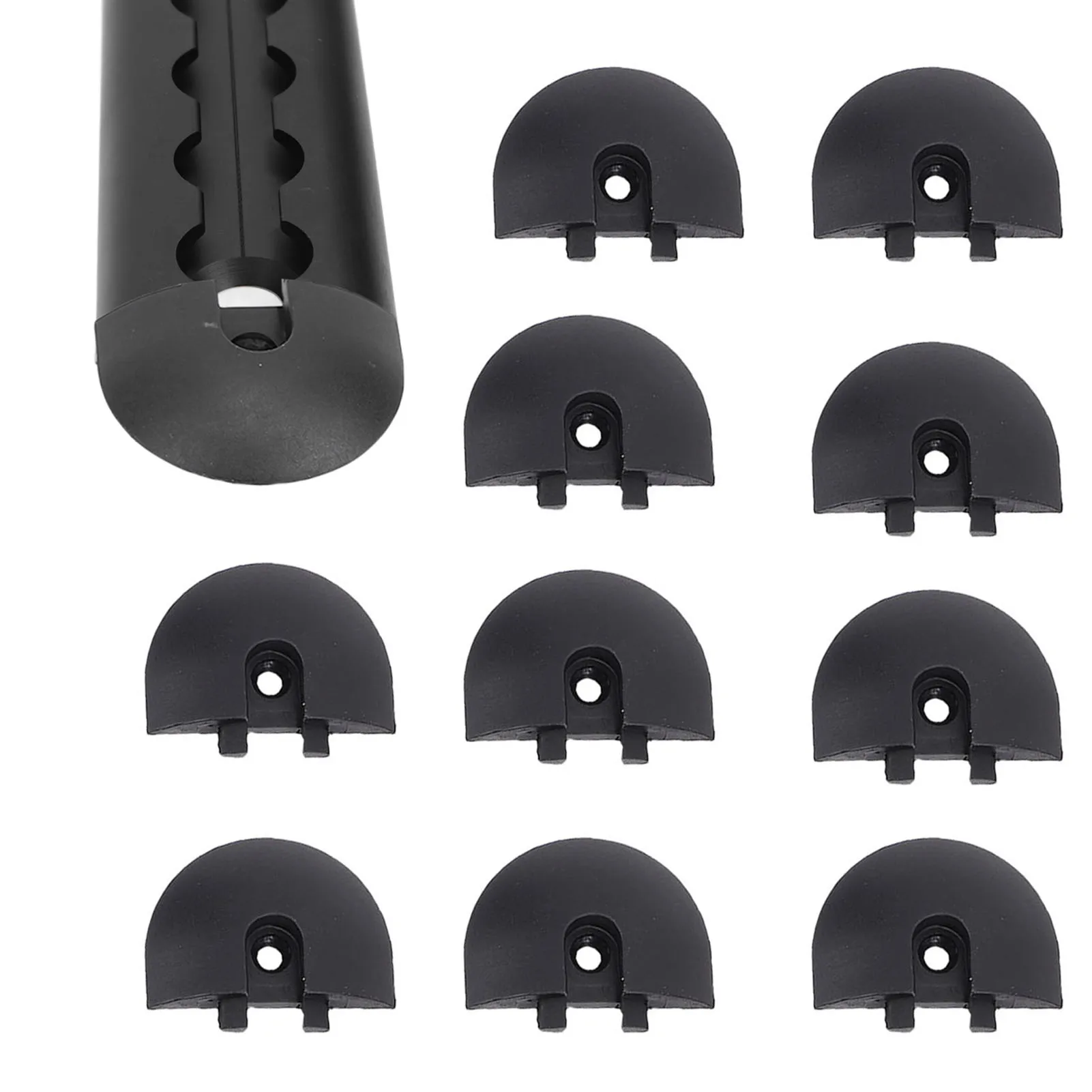 

10 шт. заглушек для угловых L-образных направляющих, устраняющие острые края, для крепления грузов в кузовах грузовиков, прицепов, пикапов, автодомов, квадроциклов