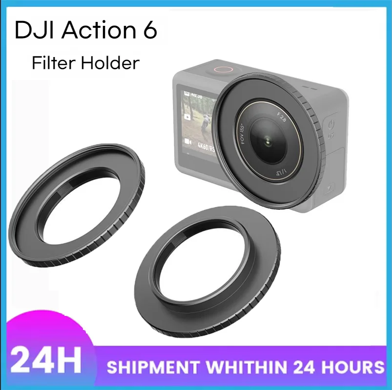 49mm Objektiv Filter Adapter Ring Rahmen Für DJI Osmo Action 6 Kamera Metall Filter Halter Für DJI Osmo Action 6 zubehör