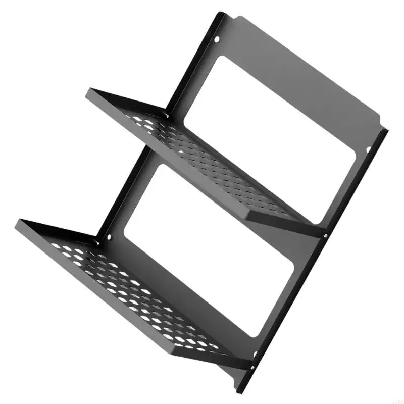 Wall Storage Shelf with Independent Folding for Oversized Items