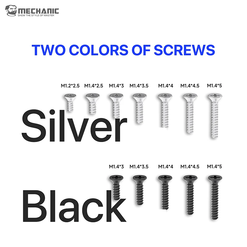 MECHANIC IPS-12 ADS-2 Screw Set Precise Partitioning Multiple Specifications Phone Repair Screws Set Repair Tool