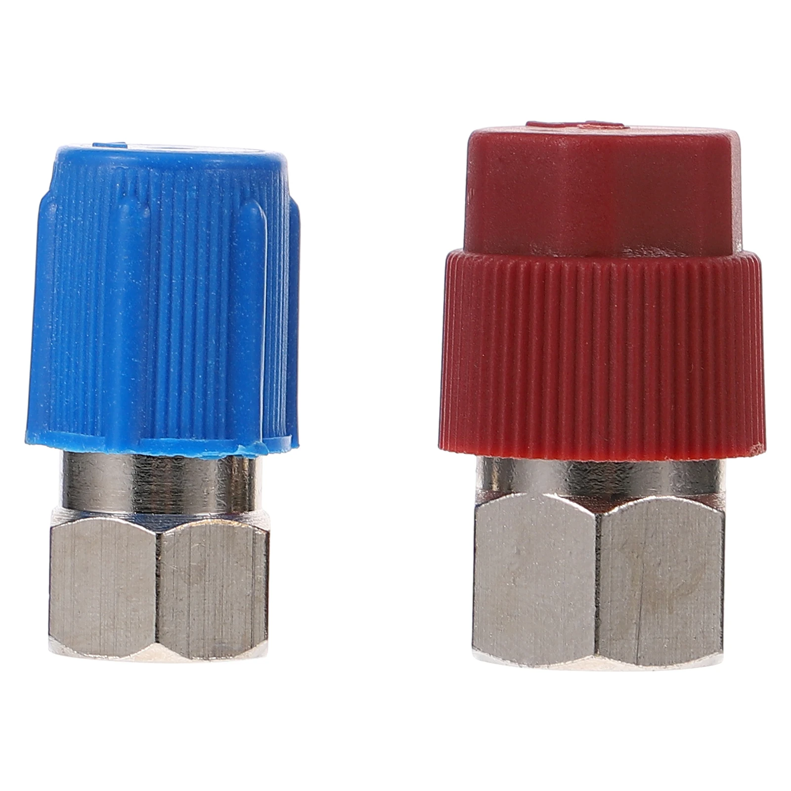 

2Pcs Inner Thread Quick Coupler Adapters High Low Conversion Connectors for Car Air Conditioning Manifold Hose Fittings Charging