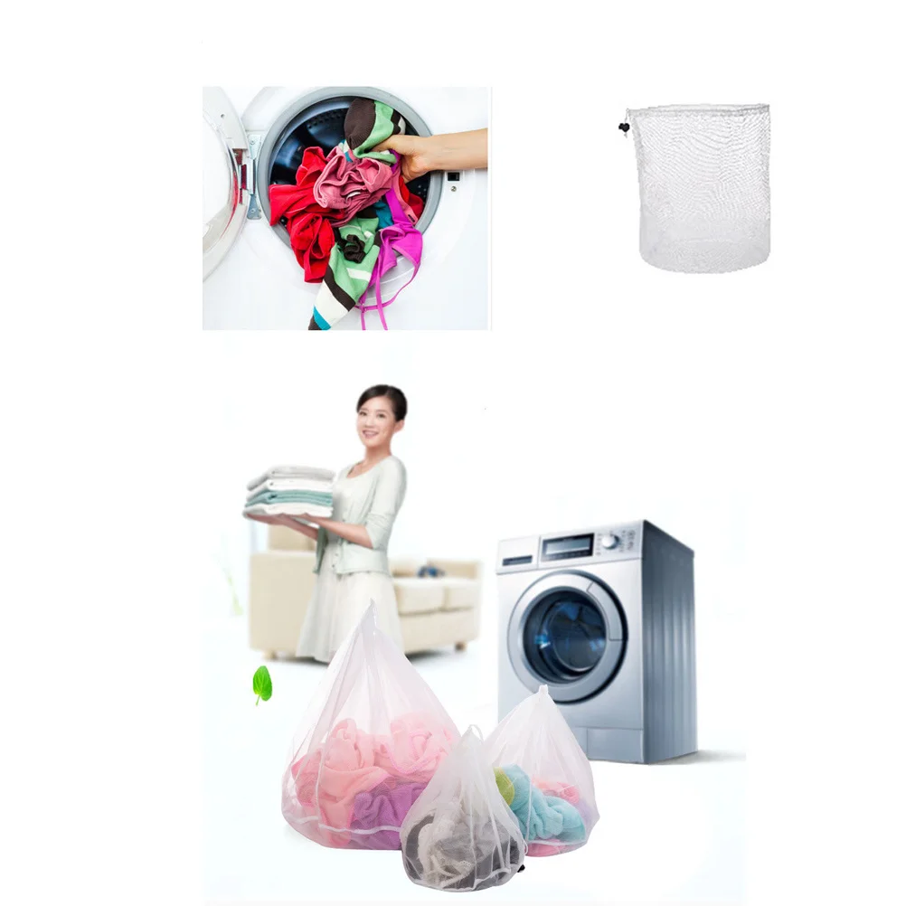 

Thickened Laundry Bag Fine Mesh Size S Washing Bag Garment Delicates Protection Laundry Mesh Bags Prevent Snagging Damage