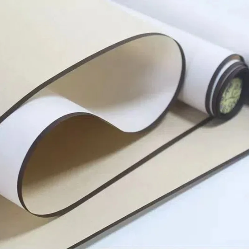 Cultural Creative Blank DIY Xuan Paper Scroll Antique Calligraphy Painting Handwriting Scroll Retro Rice Paper Hanging Scroll