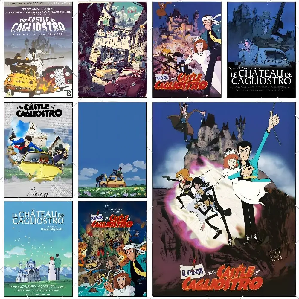 Classic Anime T-The C-Castle of C-Cagliostro Poster High-def