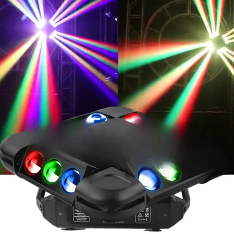 12 led rotating beam of light storm laser   stroboscopic three-in-one bar laser KTV shaking head dance  lamp