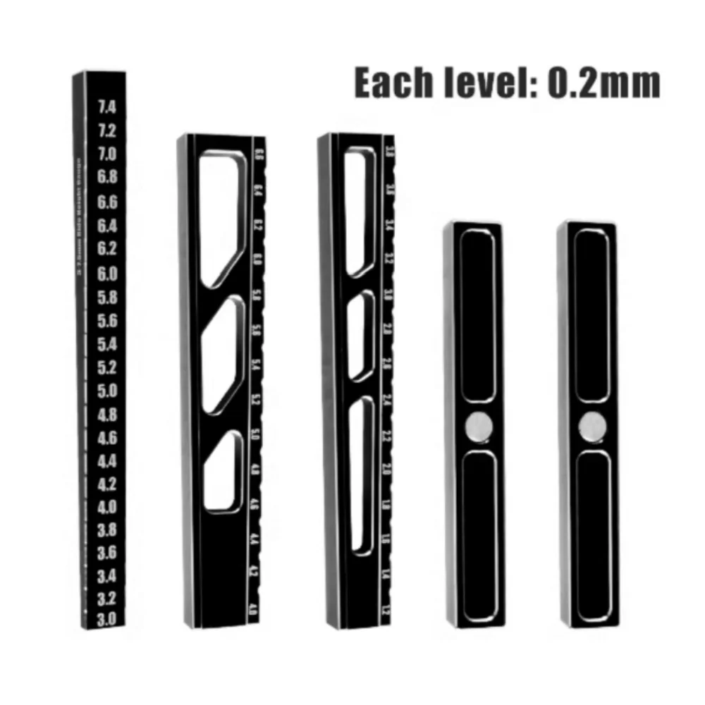 RC Height Ruler Tool or Chassis Droop Gauge Support Blocks Chassis Measureing Setting Gauge Set-UP Kit for 1/10 RC