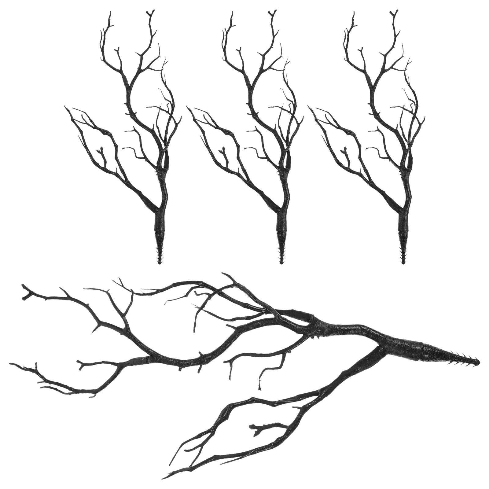 

4pcs Artificial Antler Tree Branches DIY Flower Arrangement Vase Filling Decor Home Office Table Decorations Fake Dry Branch