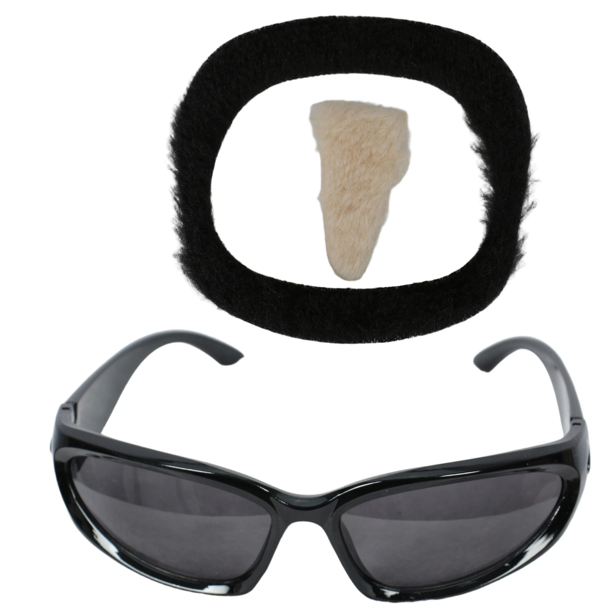 Tzncos ショート ペール ブロンド ウィッグとひげのセット、象徴的なコスプレ、ハロウィーンの衣装、テーマイベントに最適