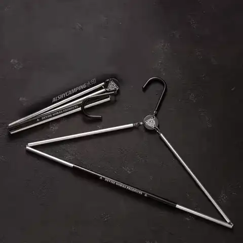Devy Works 야외 캠핑 접이식 행어, 금속 보관 행어, 건조 행어 행어