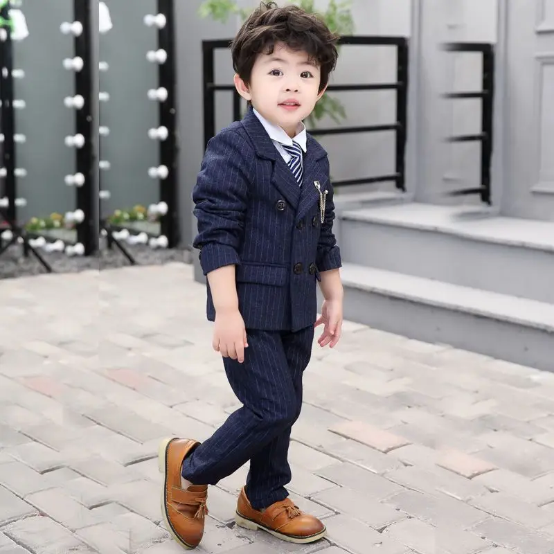 

Children's Suit Jacket Two-piece Set Spring Autumn New Boys' Suit Fashionable and Handsome Baby Dress Set Kids Suits Boys