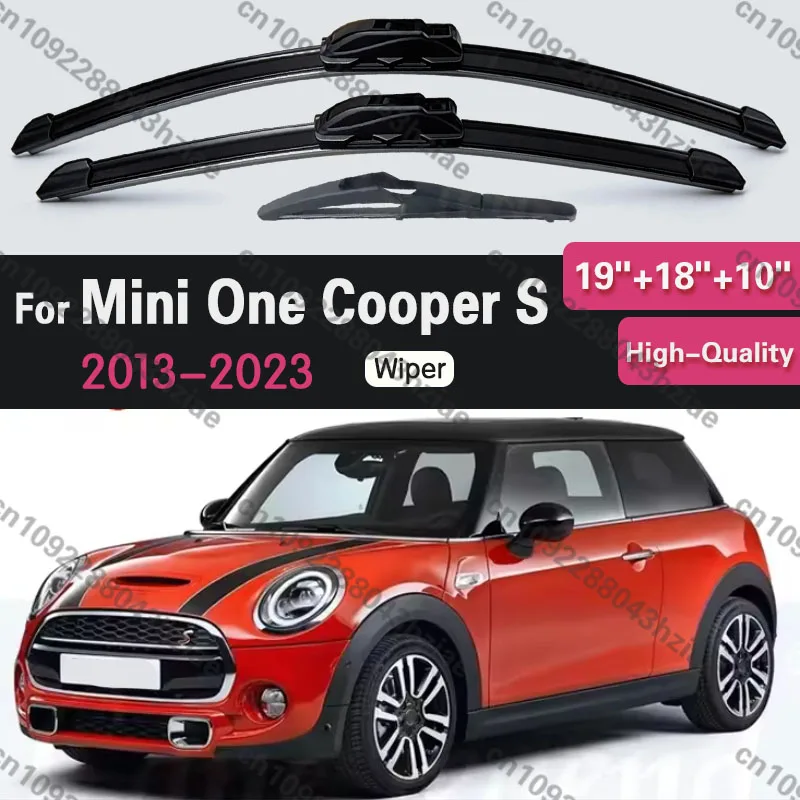 Auto-Scheibenwischerblätter vorne und hinten für MINI Mini One Cooper S D Hatch F55 F56 2013 - 2023 Windschutzscheibenwischer 19"+18"+10" Auto-Windschutzscheibenwischer