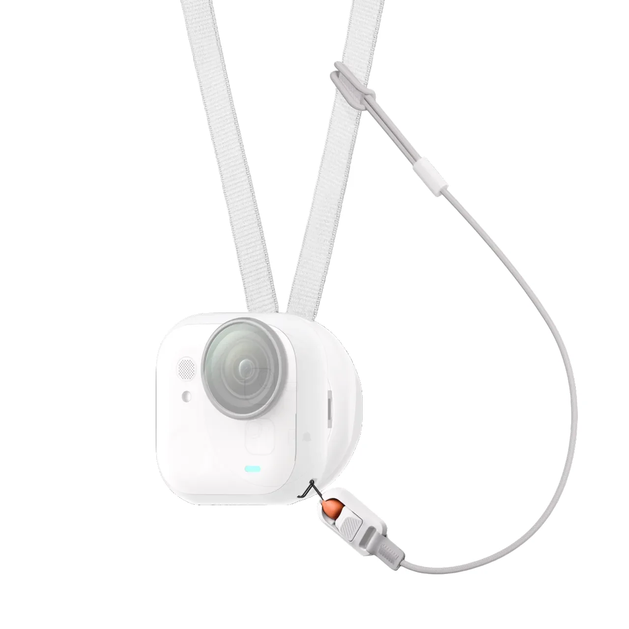 Quick Release Anti Loss Lanyard voor Insta360 GO Ultra nekband Veilig camerakoord met zwarte en grijze kleuren