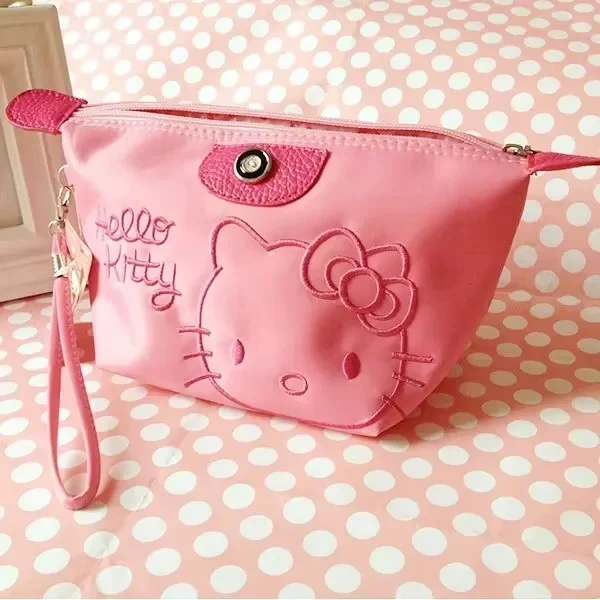 New Cute Kitty Cat Makeup Bag With Large Capacity Waterproof Washroom Cosmetics  Skincare Products Travel Portable Storage Bag