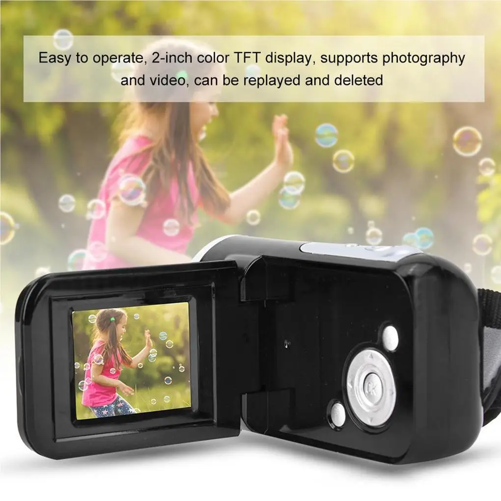 Digital Camera Video Recorder Mini Cam Birthday Gift Sweet Present Simple Operation Outdoor 16X for Beginners Multipurpose