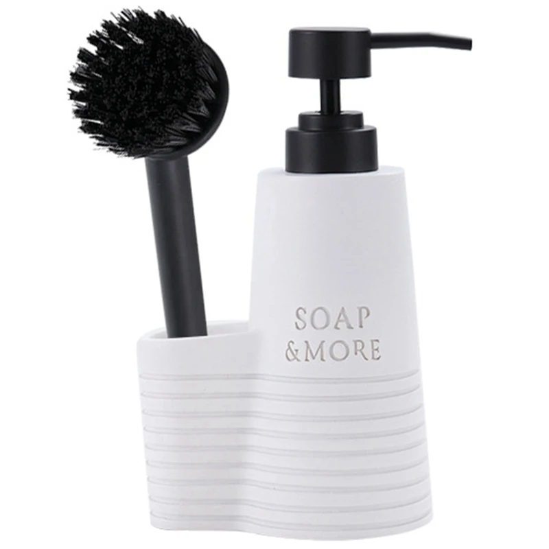 Distributeur de détergent pour évier de cuisine avec brosse à livres, presse, seau, haut, Regina
