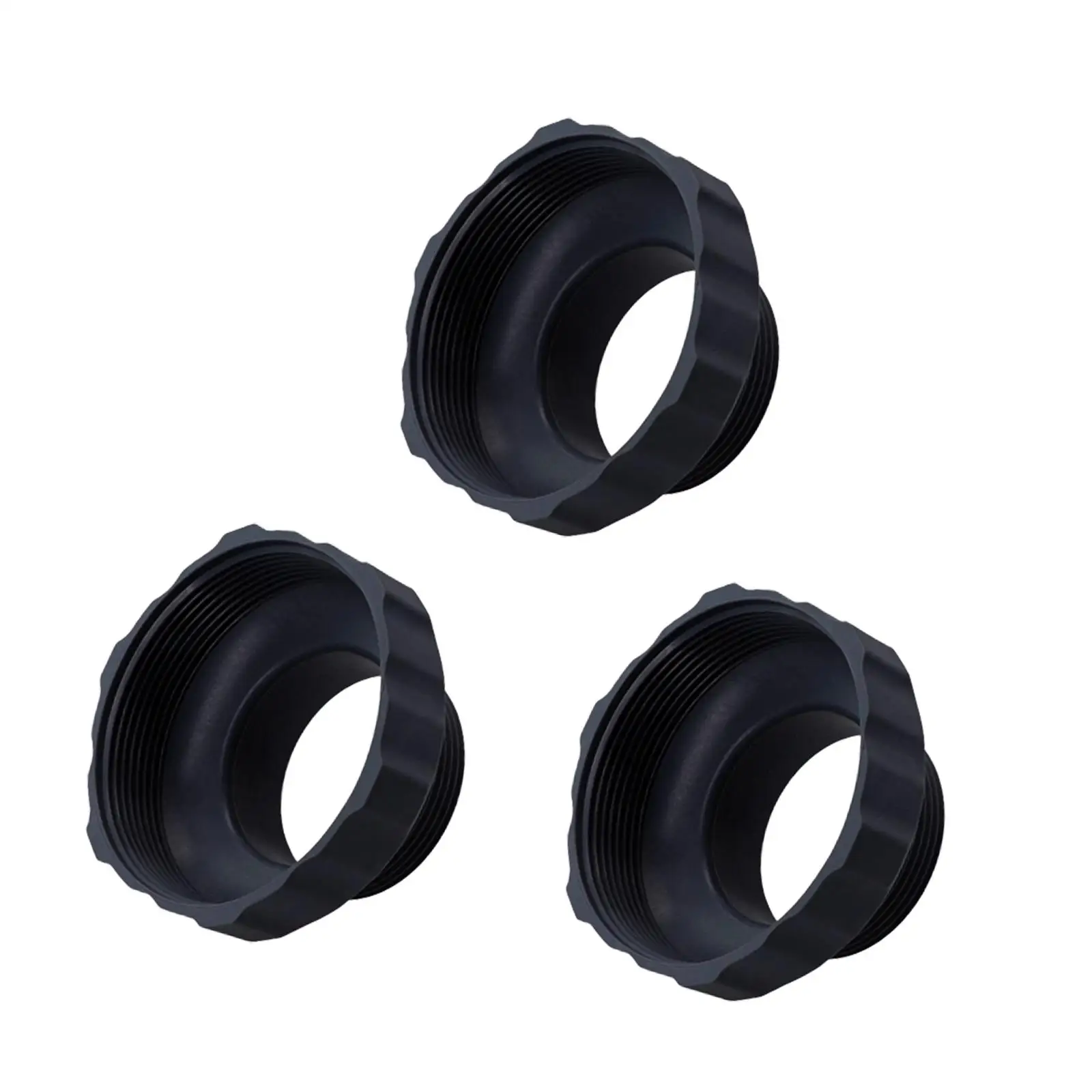Pool Hose Connector Adapters 11239 Skimmer Replacement for Swimming Pool Vacuum Cleaner Parts Sturdy PP Material 3 Pack Gray