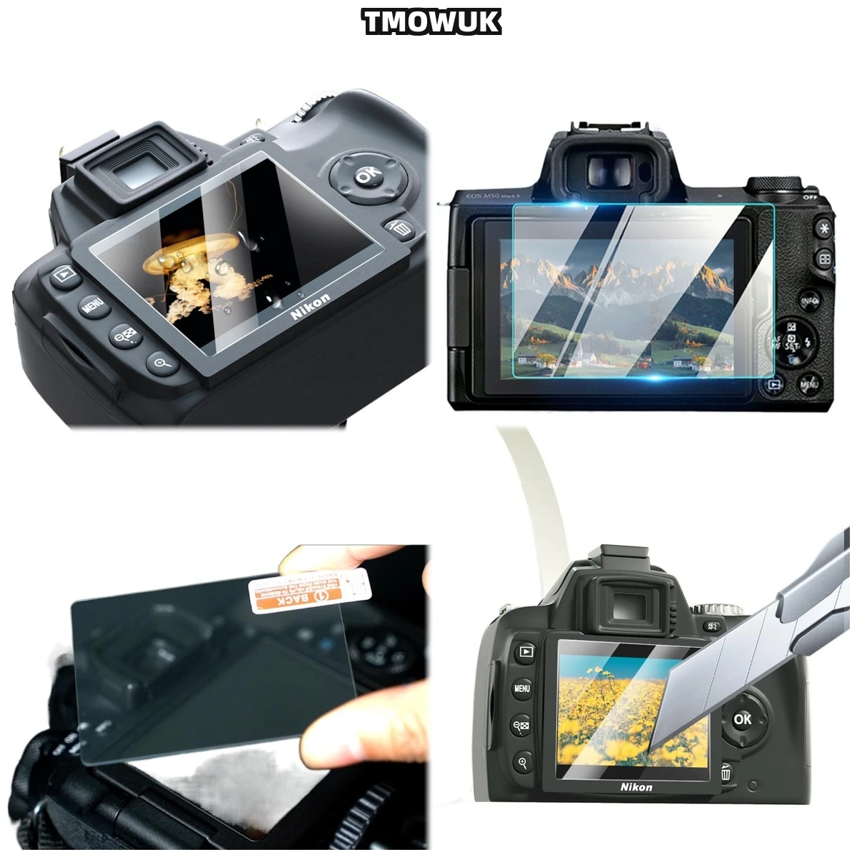 

For Nikon D5300 D54 D5500 D5600 Shatterproof Tempered Glass Camera LCD Protective Film 9H Hard
