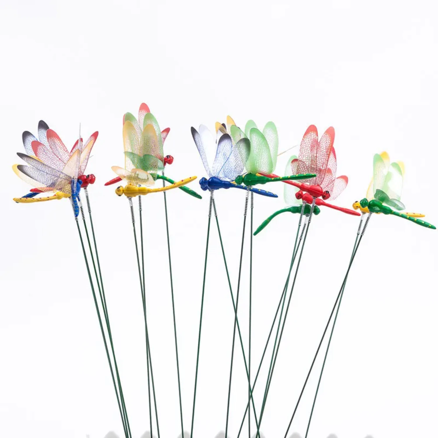 Vibrant Dragonfly Flower Arrangement: Beautiful and Stunning Set of 5/10/50pcs for Garden Yard - Gorgeous Outdoor Decorative Flo