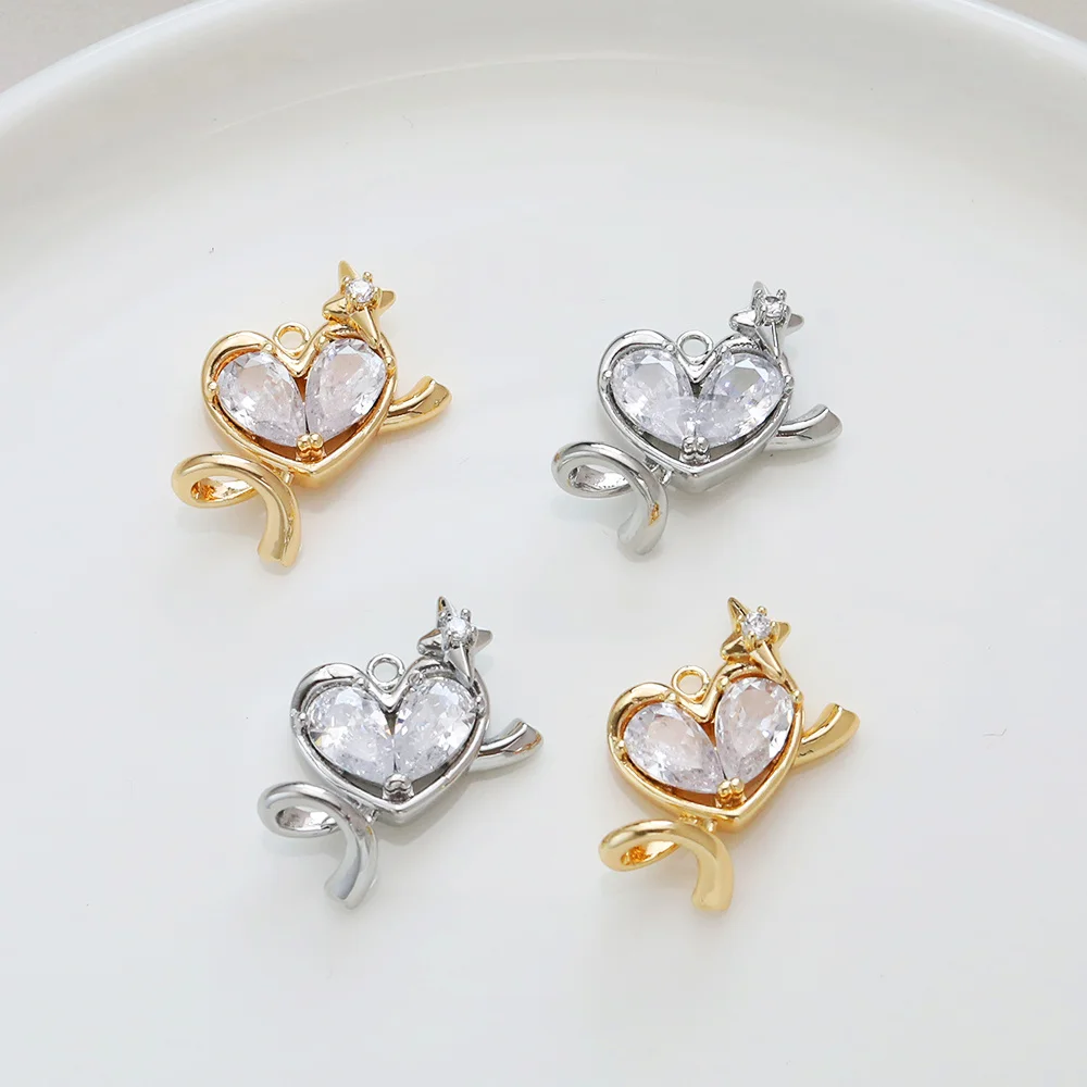 

Cordial Design 20Pcs 21*21MM Jewelry Findings & Components/Heart Shape/Hand Made/Genuine Gold Plating/DIY Pendant #195038
