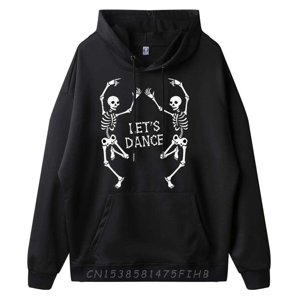 Let S Dance Skeleton Skull Dance Of Death Funny Halloween Funny Hoodie Oversize Man Japan Style