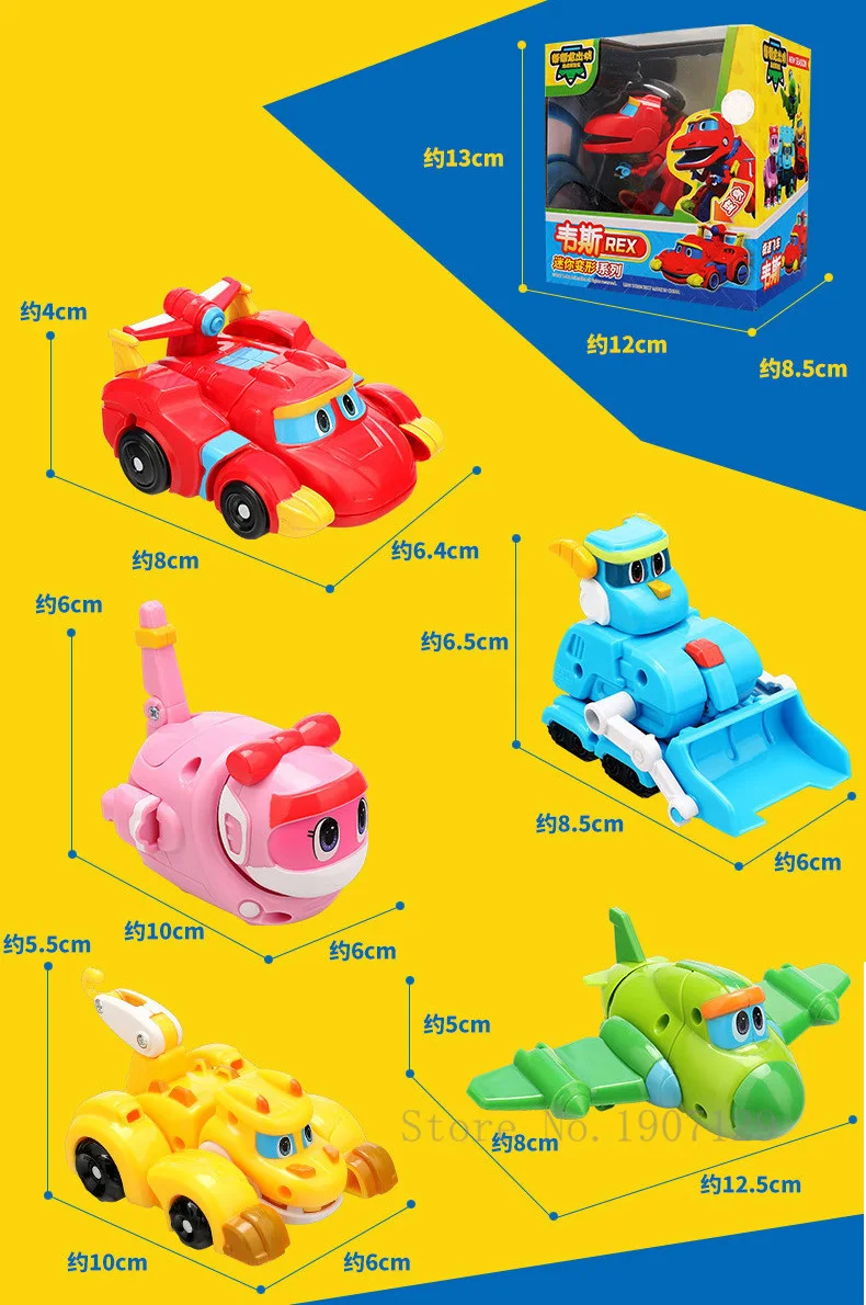 ABS Mini Deformação Brinquedos, Gogo Dino Explorers, REX Transformação, Avião Do Carro, Guindaste De Lancha, Gogo Dinossauro Brinquedos, Mais Novo