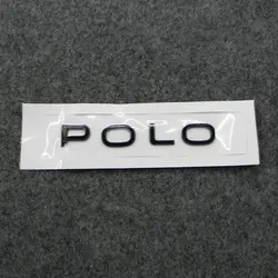 Apply to NEW Polo Rear tail mark Luggage label Lettered logo Bright Black