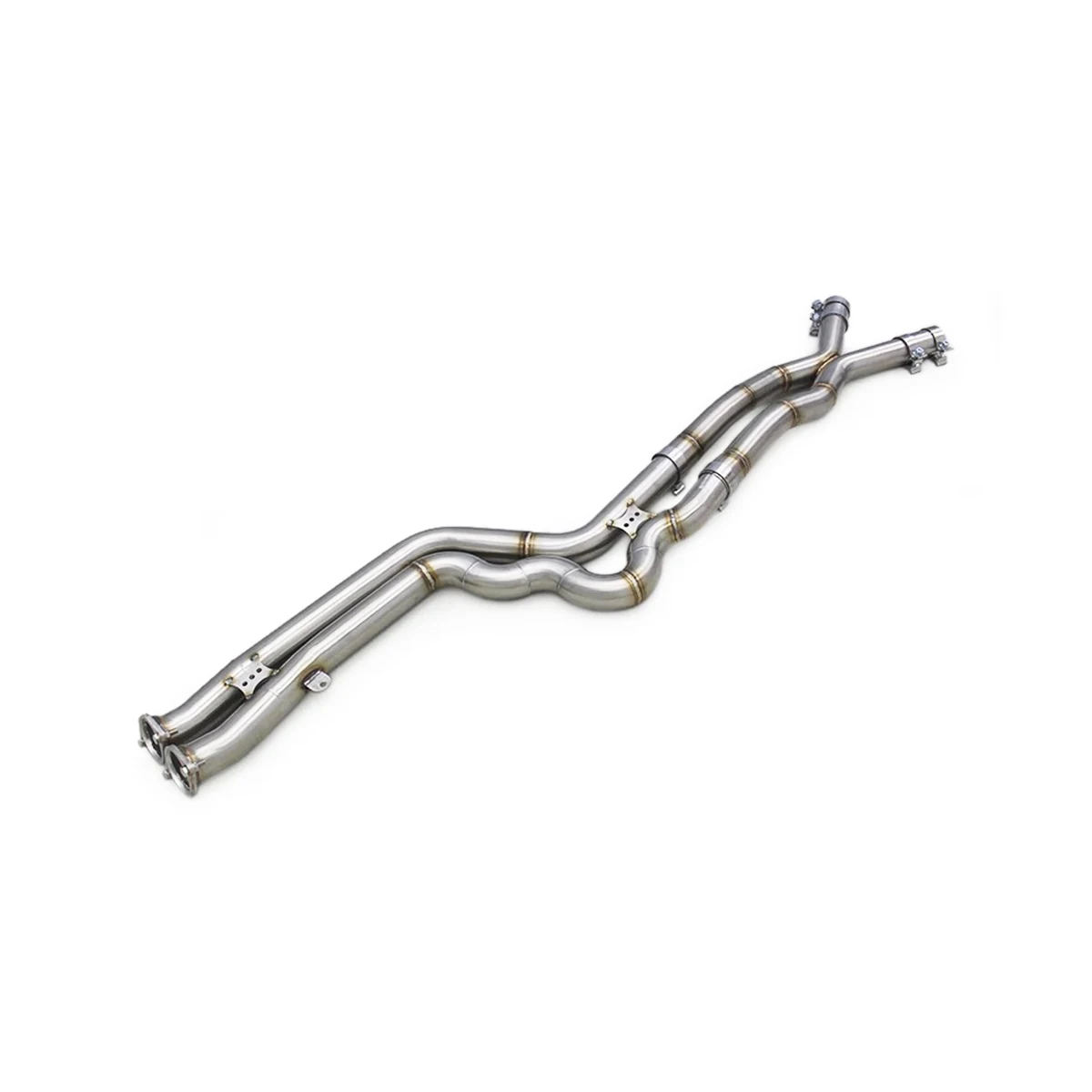 UNIQUE mid pipe For 2019-2023 BMW f97 F98 X3M X4M S58 3.0T  Double tube equal length twisted pipe middle section Equal Length SS