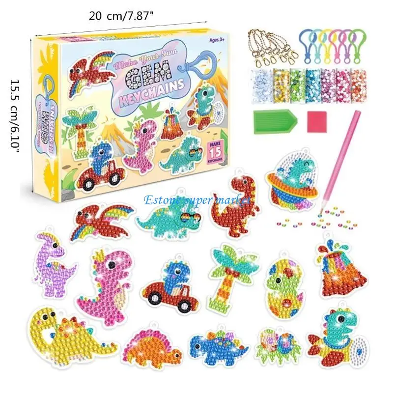 090B Kinder Kristall Bohren Handwerk Hängende Anhänger Kunst Kits Kinder Party Supplies