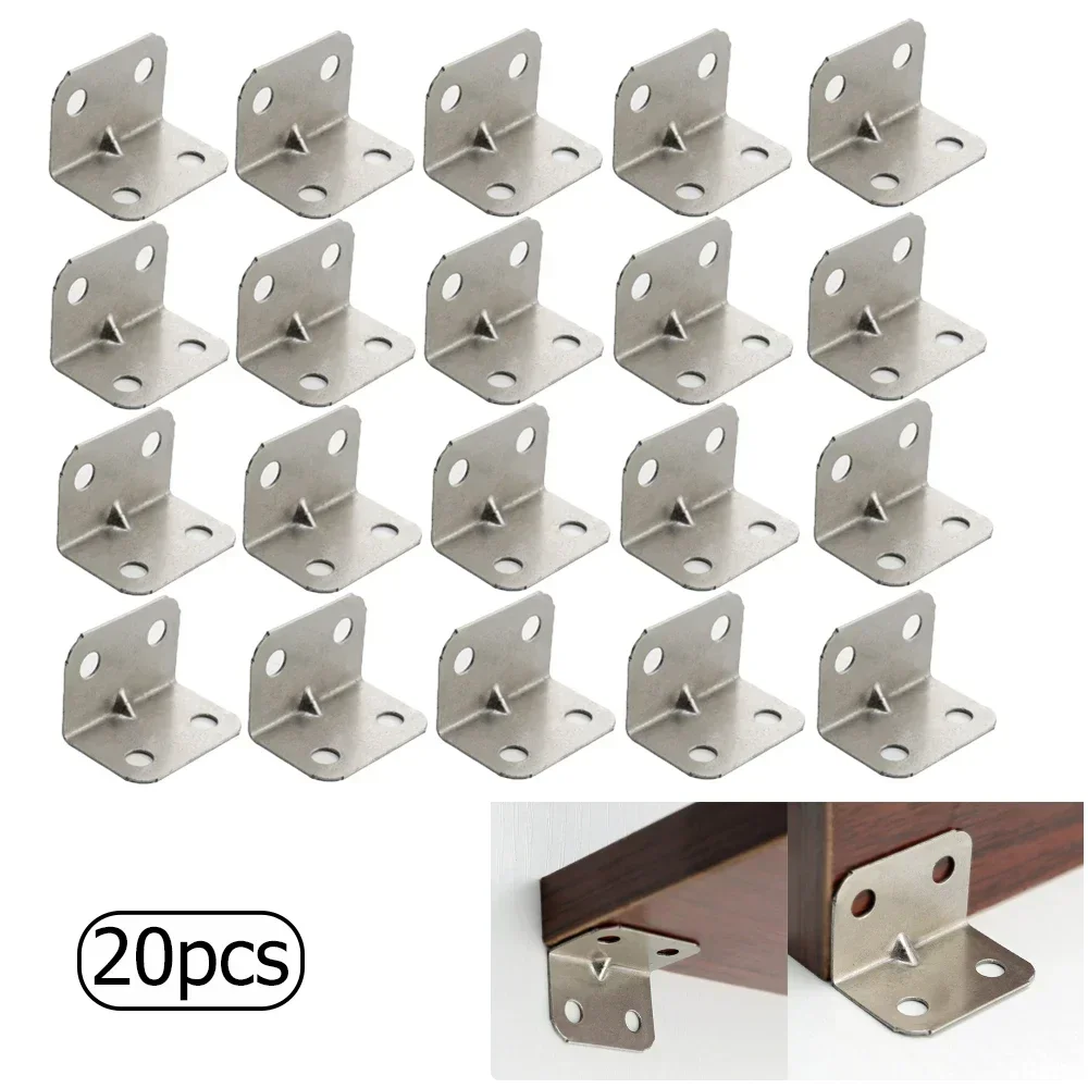 10/20pcs Angle Iron Board Table, Chair, Cabinet, Wardrobe, Fixed Connector, 90-degree Angle Iron Plate Bracket