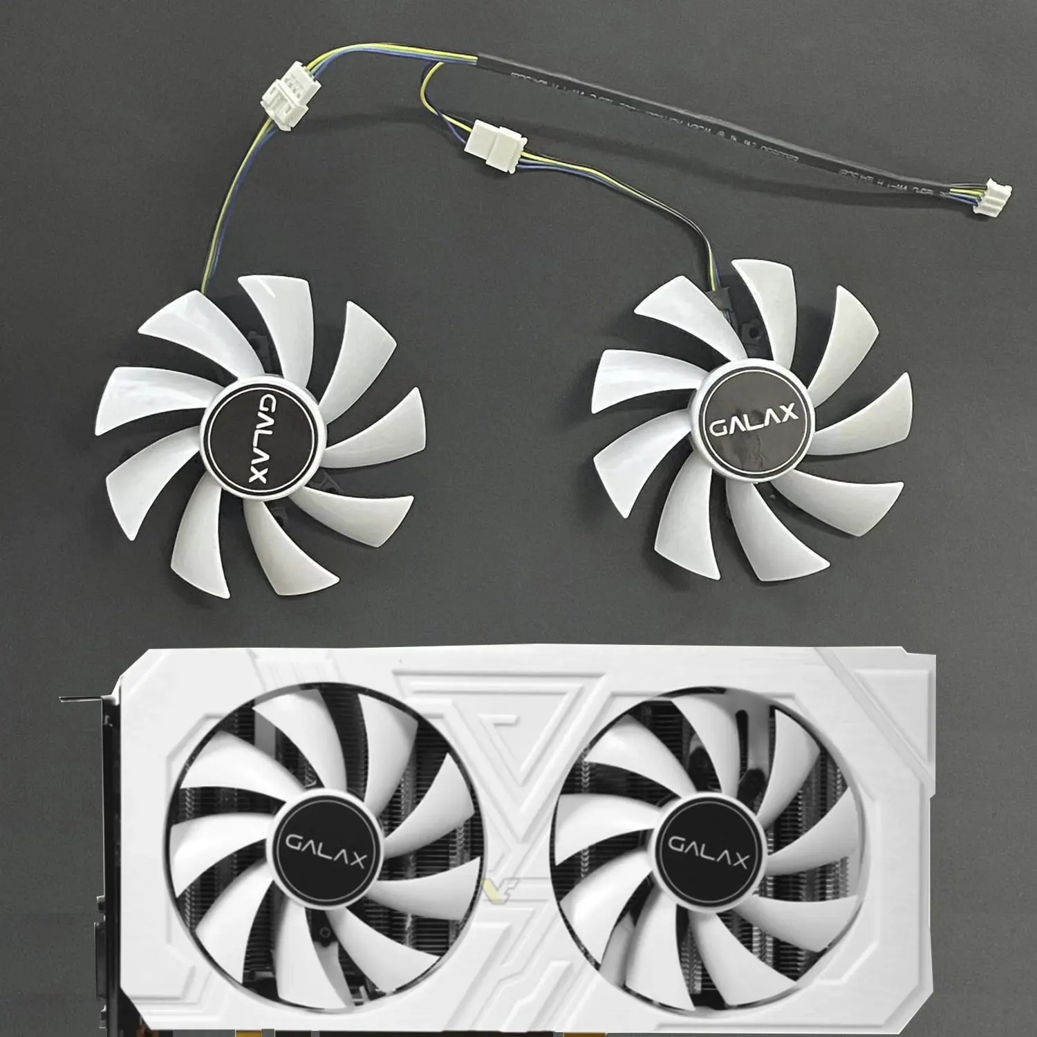 

2FAN Brand new 85MM 4PIN GA92S2H DC 12V 0.35A suitable for GALAXY GeForce RTX2060 GTX1660 1660ti 1660S EX white OC graphics card