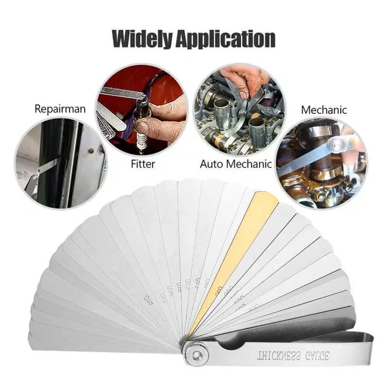 Spessimetro in acciaio inossidabile Spessimetro Spessimetro Spessimetro Strumento di misurazione dello spazio imperiale metrico universale Misurazione dell'hardware del tubo