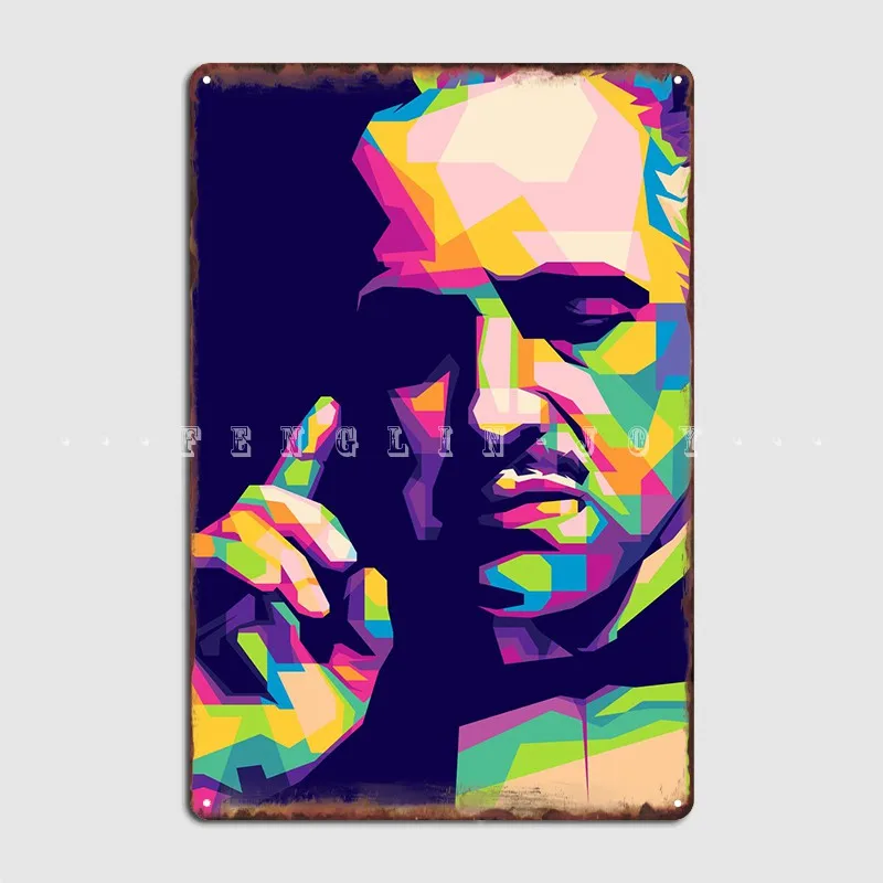 The Godfather Pop Art Metal Plaque Poster Wall Mural Wall Decor Cave Pub Classic Tin Sign Poster