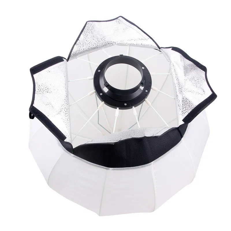 Softbox 65cm Globe Lantern Bowens Elinchrom Mount Quick Ball Diffuser Ring Soft Light Modifier for Film-Making Video Shoot Flash