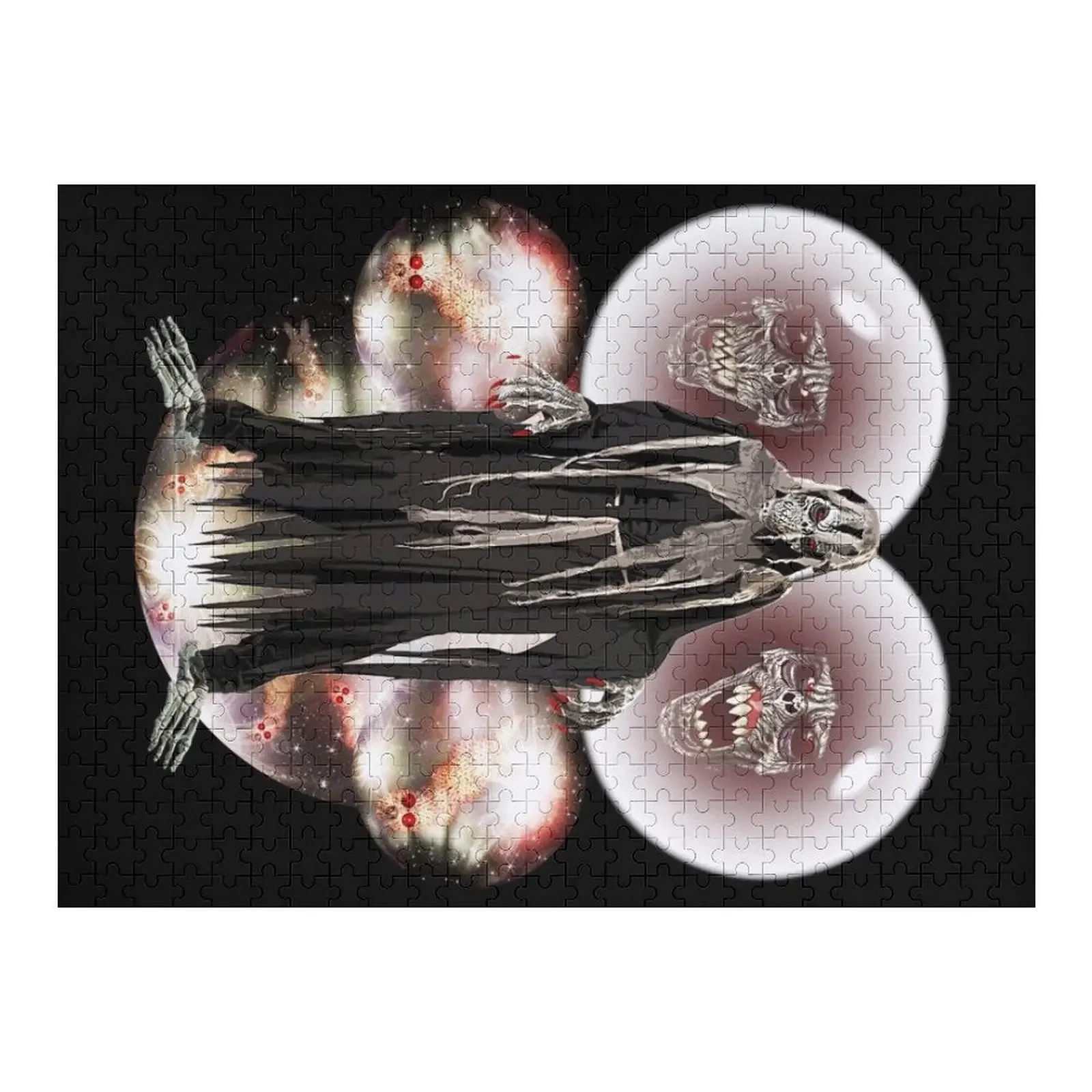 

The three horror Halloween skeletons Jigsaw Puzzle Custom Gifts Personalised Name Baby Toy Christmas Toys Puzzle