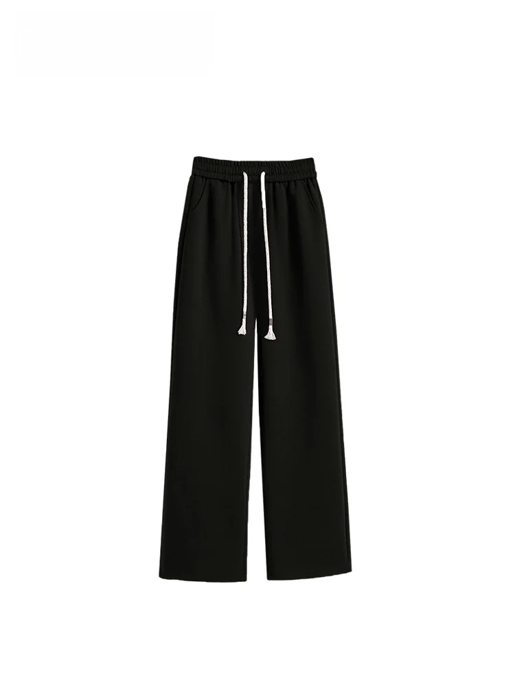 

High Waist Straight Leg Pants plus Size Women's Casual Loose Fit Versatile plus Size Sister Slimming Spring New Sle